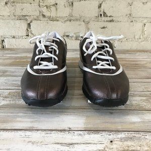 Nike Zoom Golf Shoes Brown Metallic Size 7.5